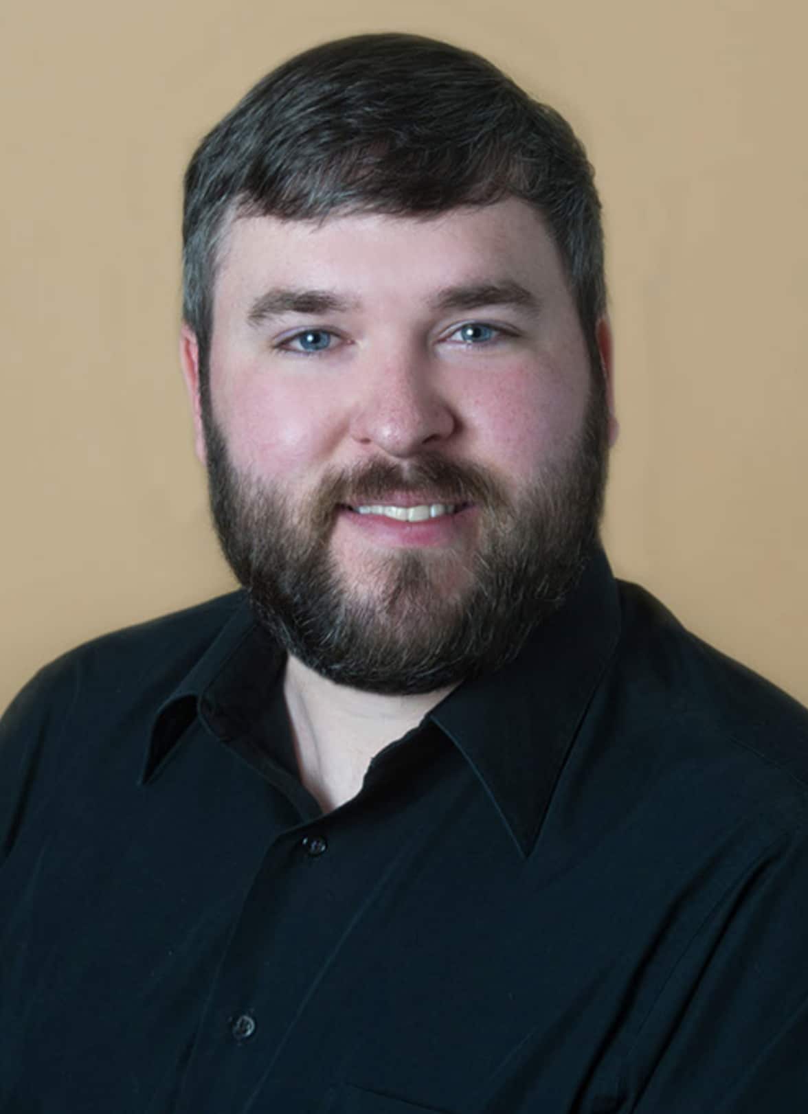 a man looking at the camera